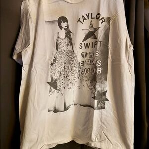 Taylor Swift The Eras Tour White Graphic Tee Speak Now